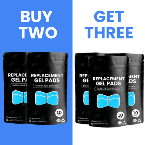 APE BORN BUY 2 & GET 1 FREE (MOST POPULAR) Back Stimulator Replacement Gels (10pcs)