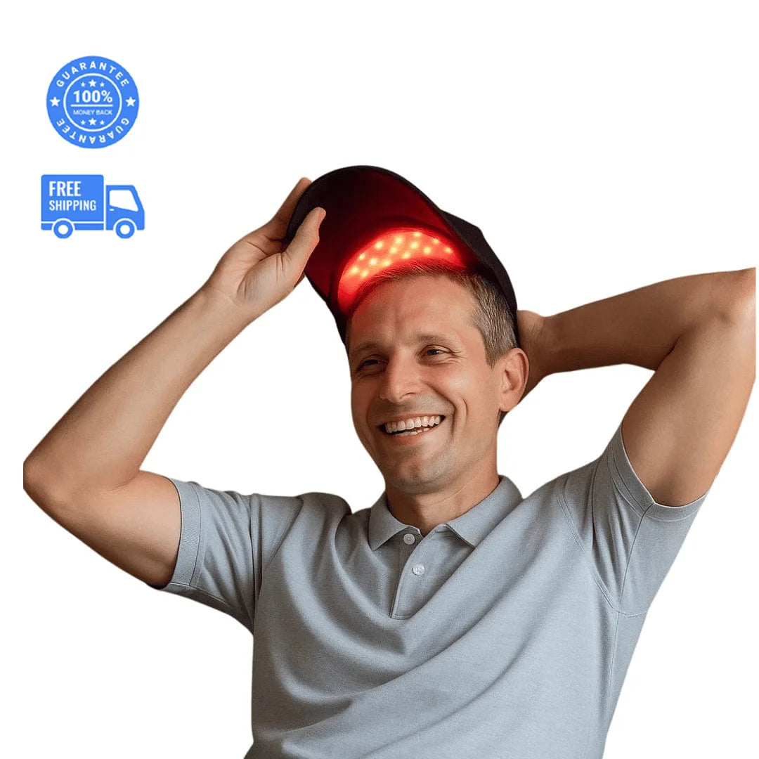 Red Light Therapy Hat -  Built to Regrow Receding Hairlines and Thinning Crowns