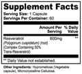 APE BORN Specialty Supplements Resveratrol 50% 600mg