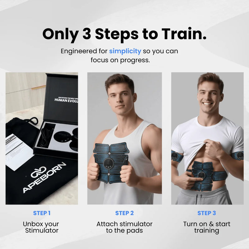 APE BORN Sporting Goods NextGen Muscle Stimulator Transformation Kit (Special Offer)